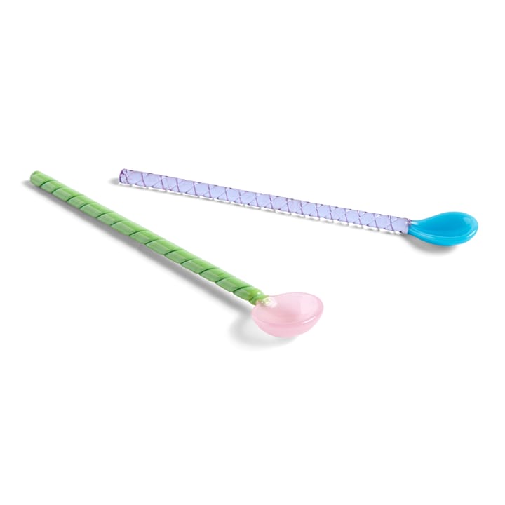 Twist glassked 2-pack, Turquoise-light pink HAY
