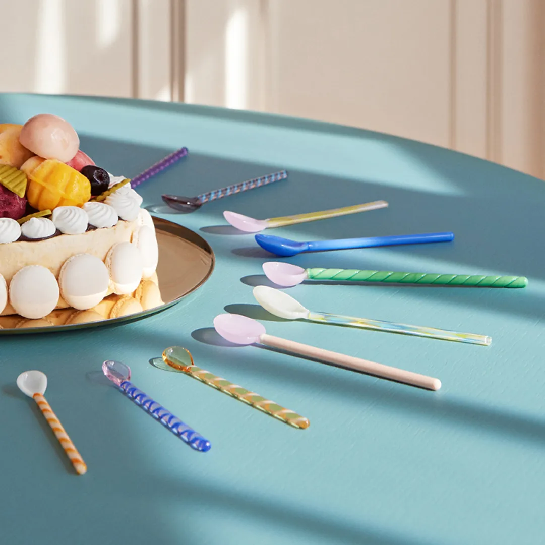 Twist glassked 2-pack, Turquoise-light pink HAY