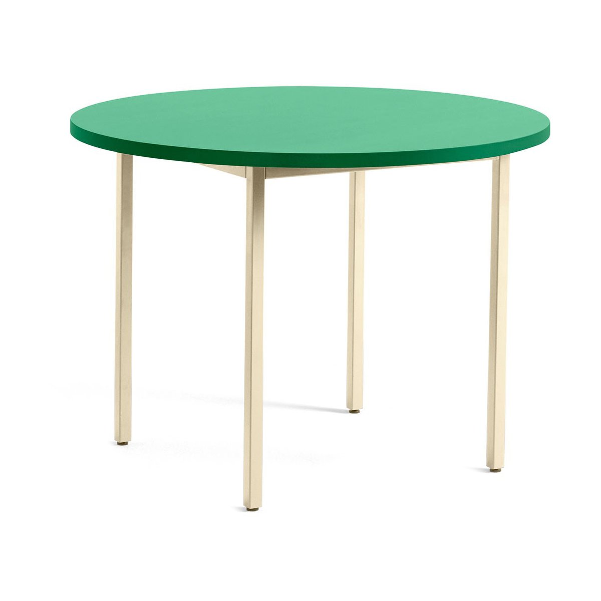 HAY Two-Colour matbord 105 cm Ivory-green mint | Skandinavisk Design | Matbord | Vit