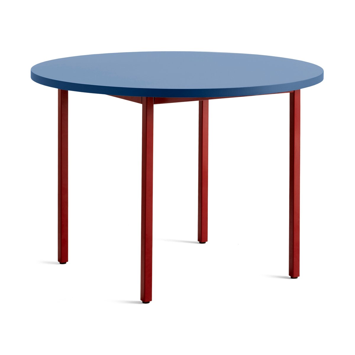 HAY Two-Colour matbord 105 cm Maroon red-blue | Skandinavisk Design | Matbord | Röd