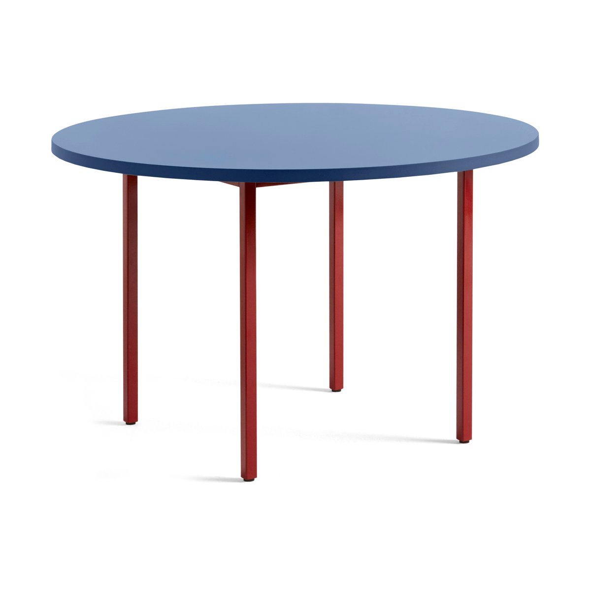 HAY Two-Colour matbord 120 cm Maroon red-blue | Skandinavisk Design | Matbord | Röd