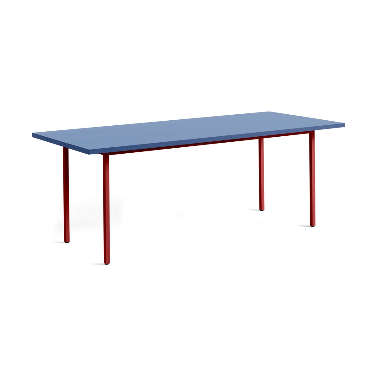 HAY Two-Colour matbord 90x200 cm Maroon red-blue | Skandinavisk Design | Matbord | Röd