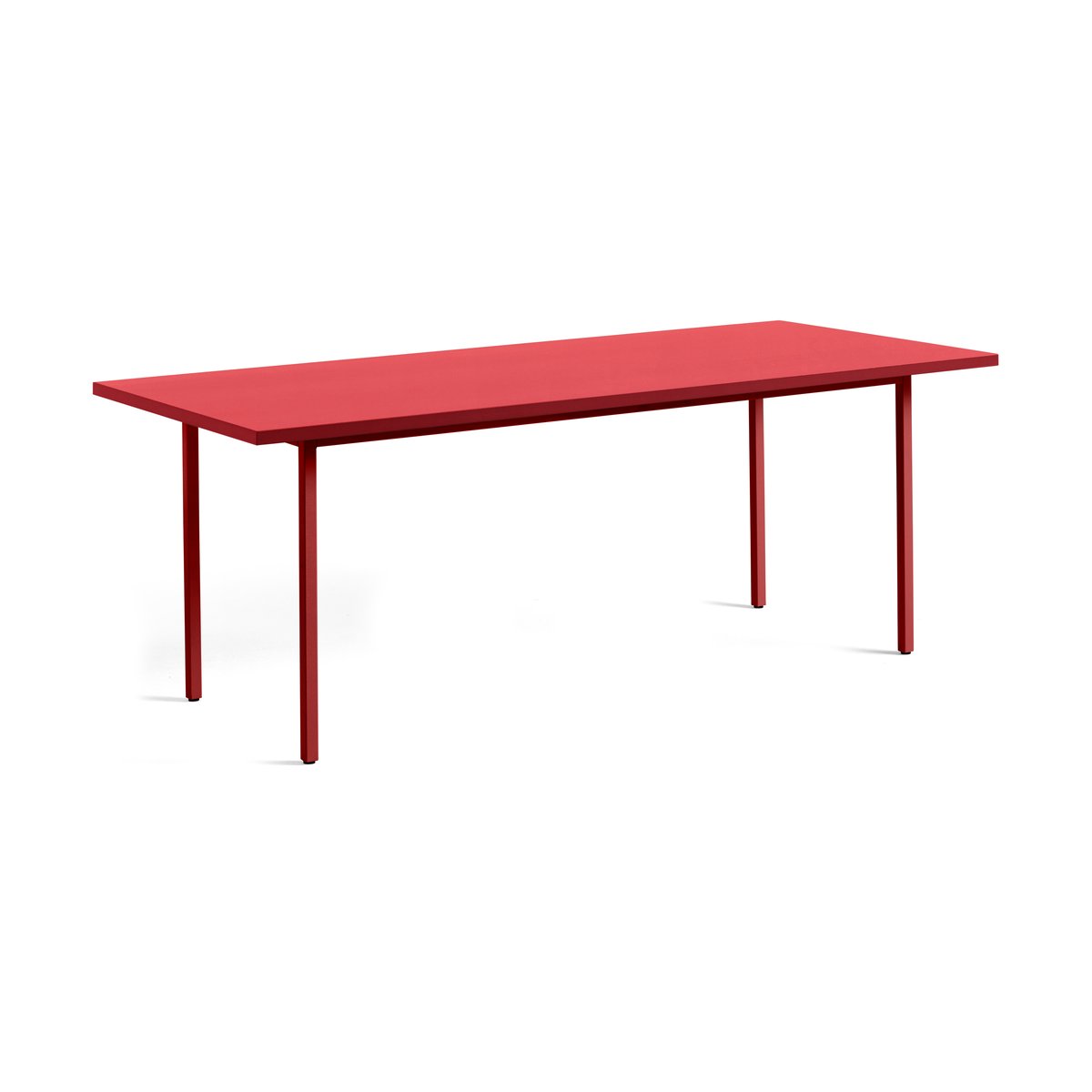HAY Two-Colour matbord 90x200 cm Maroon red-red | Skandinavisk Design | Matbord | Röd