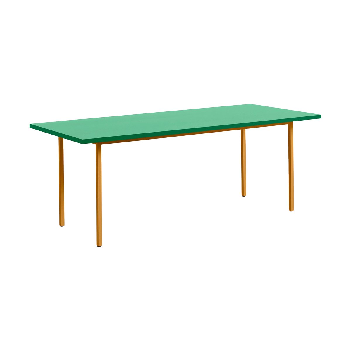 HAY Two-Colour matbord 90x200 cm Ochre-green mint | Skandinavisk Design | Matbord | Gul