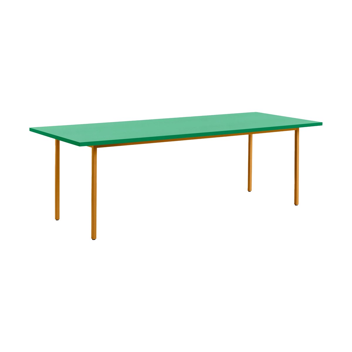 HAY Two-Colour matbord 90x240 cm Ochre-green mint | Skandinavisk Design | Matbord | Gul