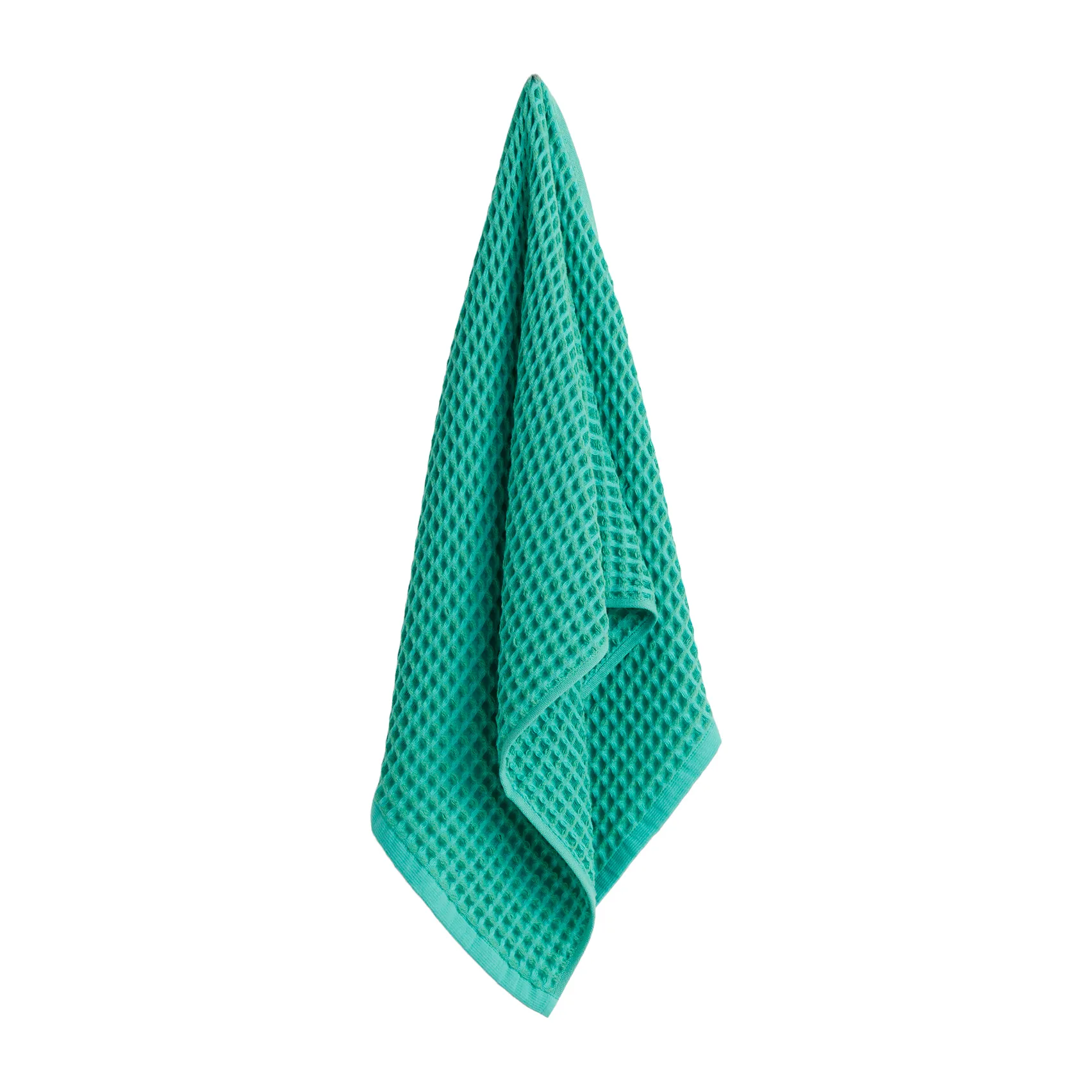 Waffle handduk 50x100 cm, Emerald green HAY