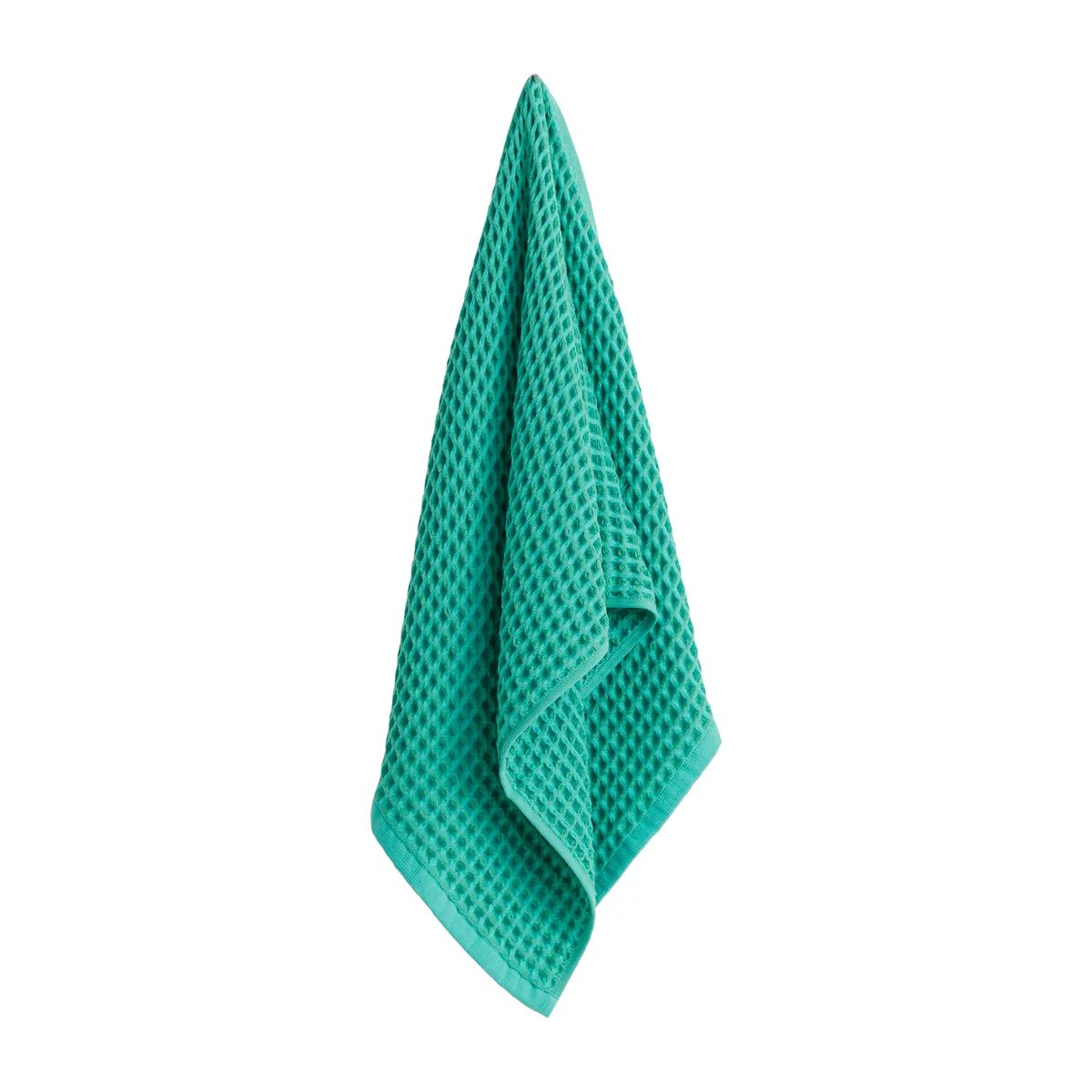 HAY Waffle handduk 50x100 cm Emerald green