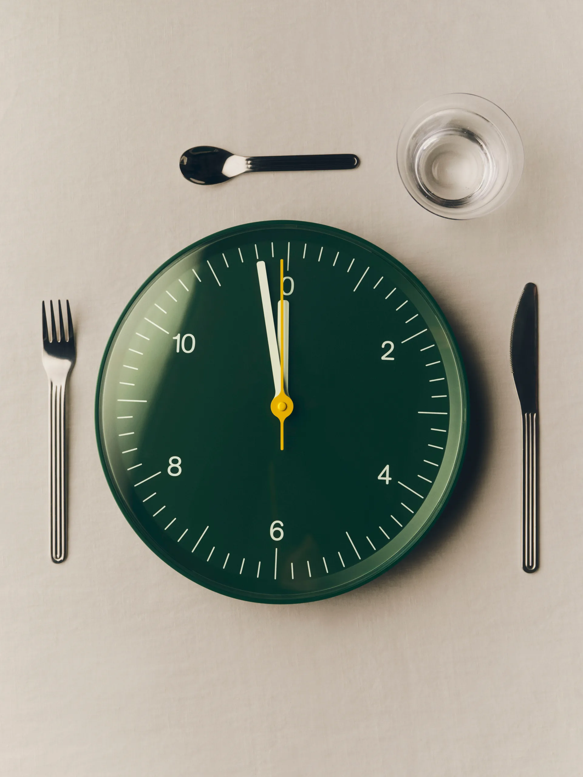 Wall Clock väggklocka Ø26,5 cm, Green HAY