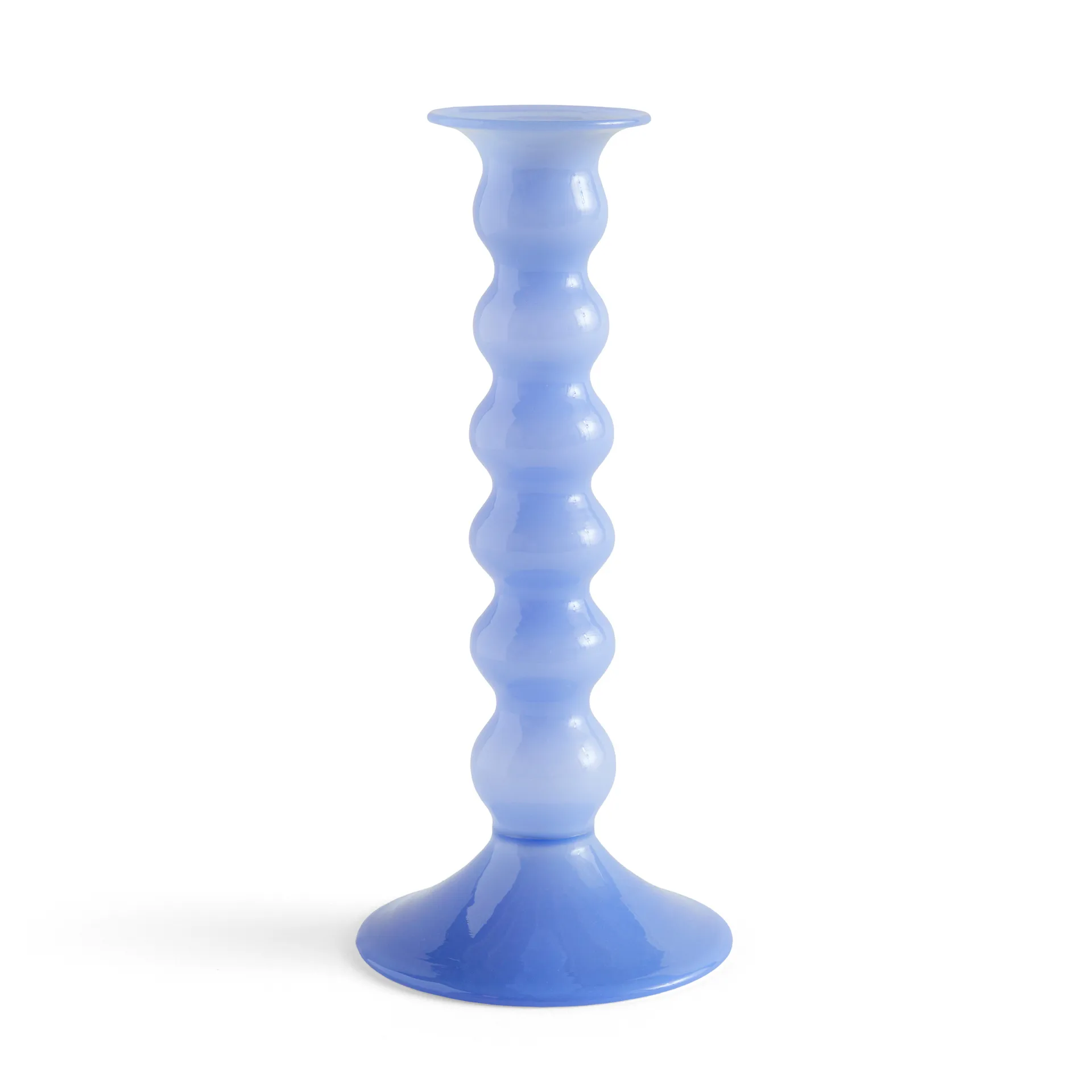 Wavy ljusstake stor 21 cm, Jade light blue HAY