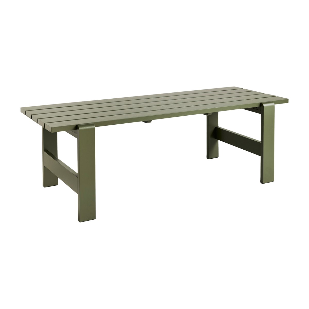 HAY Weekday bord 230x83 cm lackad furu Olive | Skandinavisk Design | Trädgårdsbord | Grön