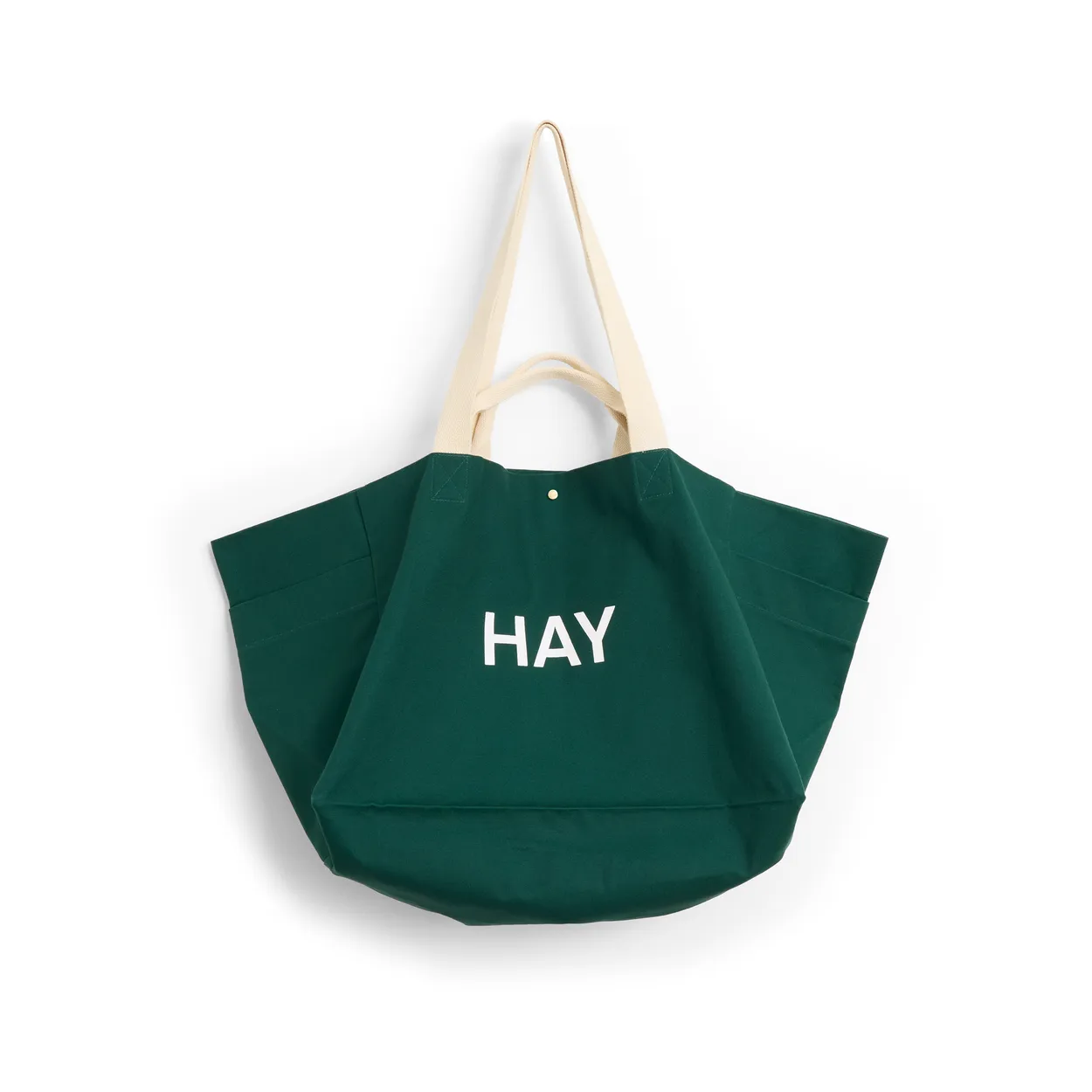 HAY Weekend Bag Organic väska L Dark green | Skandinavisk Design | Förvaringskorgar | Grön