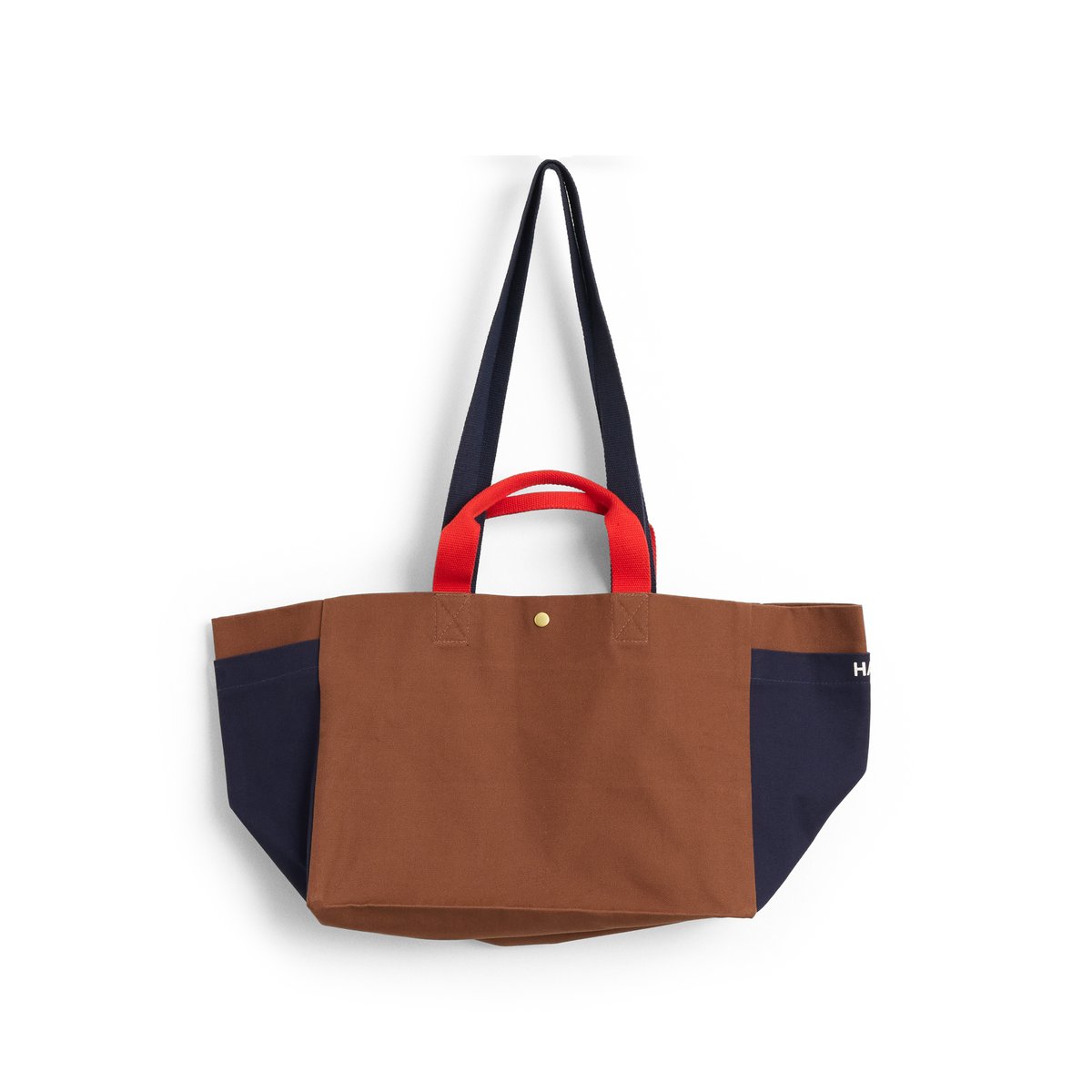HAY Weekend Bag Organic väska S Brown multi | Skandinavisk Design | Förvaringskorgar | Brun
