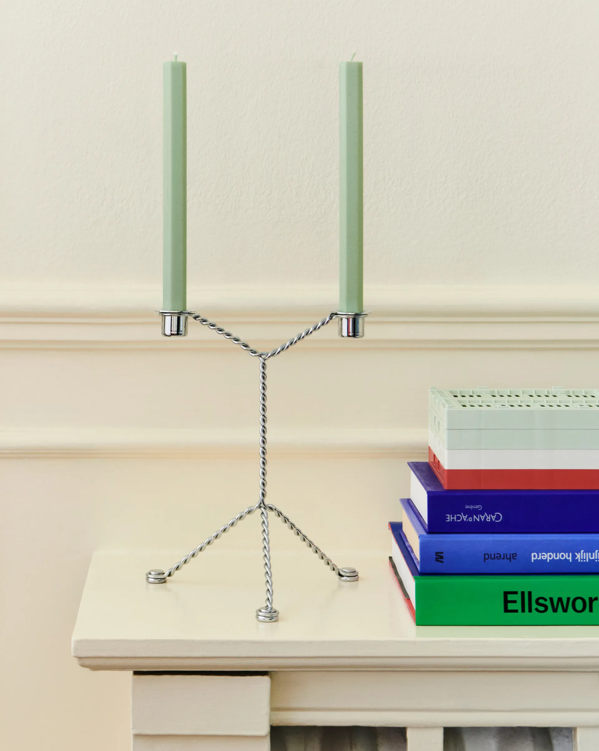 Wire ljusstake, Mirror HAY