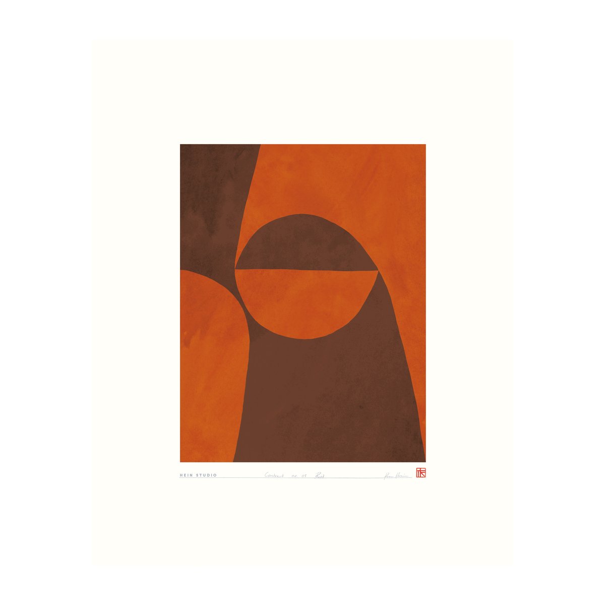 Hein Studio Contrast poster 40x50 cm No. 03 | Skandinavisk Design | Posters | Röd