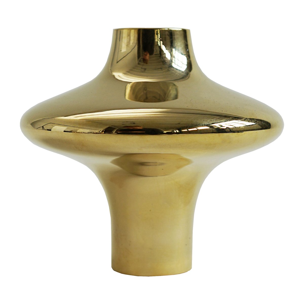 Hein Studio Doublet no. 02 stor ljushållare Brass | Skandinavisk Design | Ljusstakar | Guldfärgad