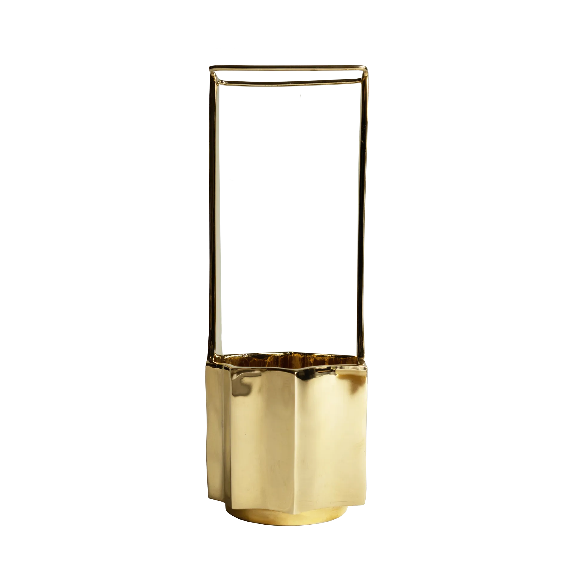 Ikebana vas 30 cm, Mässing Hein Studio