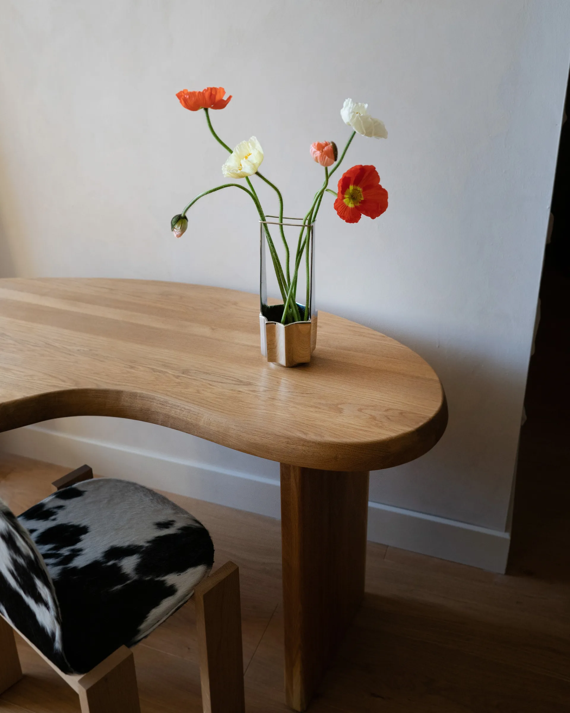 Ikebana vas 30 cm, Mässing Hein Studio