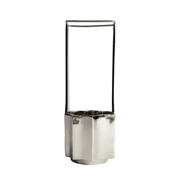 Ikebana vas 30 cm - Nickel - Hein Studio