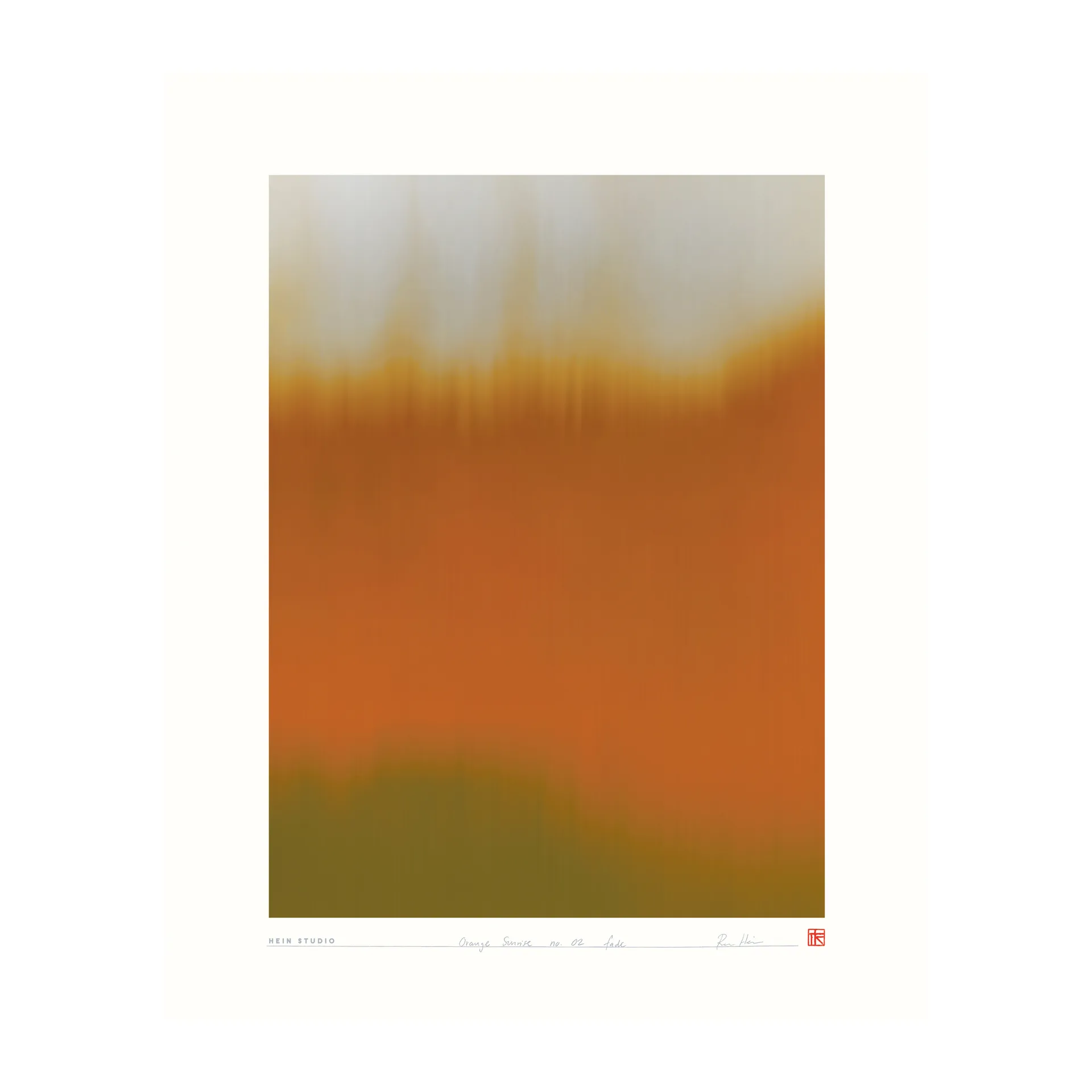 Orange Sunrise poster 40x50 cm, No. 02 Hein Studio