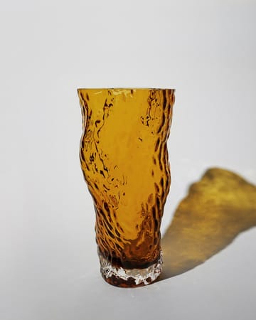 Ostrea Rock vas glas 30 cm - Amber - Hein Studio