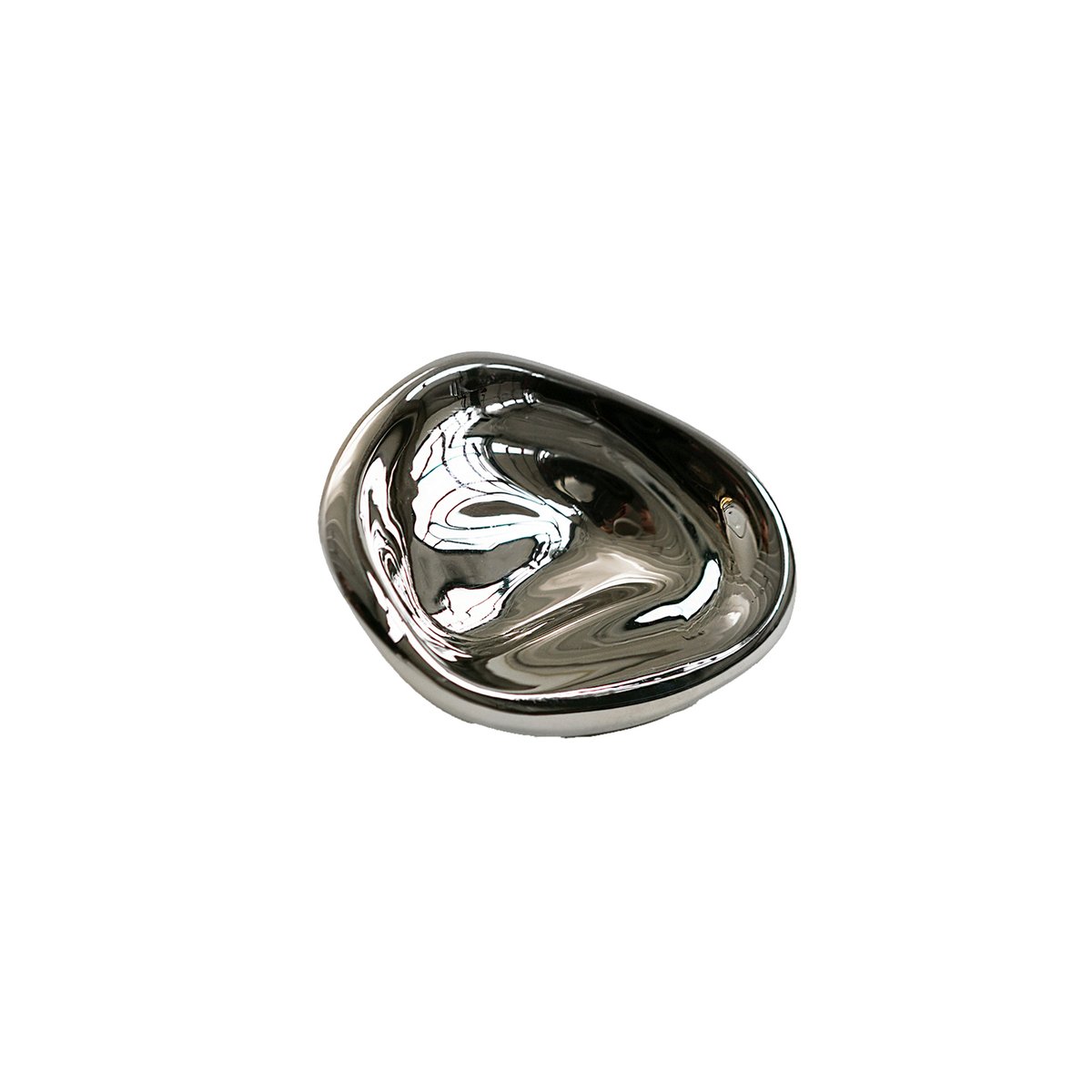 Hein Studio Ripple no. 01 liten knopp Chrome | Skandinavisk Design | Krokar & Hängare | Silverfärgad