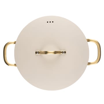 Heirol Royal Pearl gryta med lock Ø28 cm - Vit-guld - Heirol
