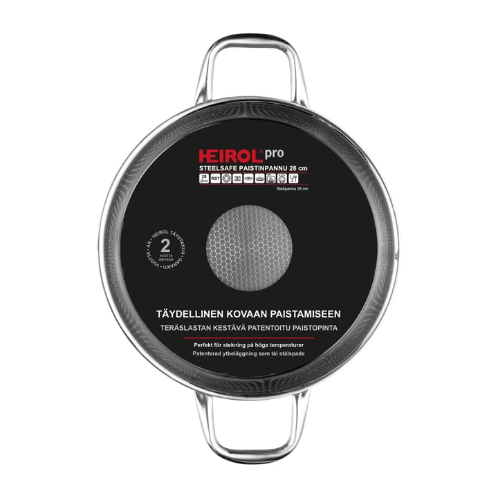 Heirol Steelsafe stekpanna med två handtag - Ø28 cm - Heirol