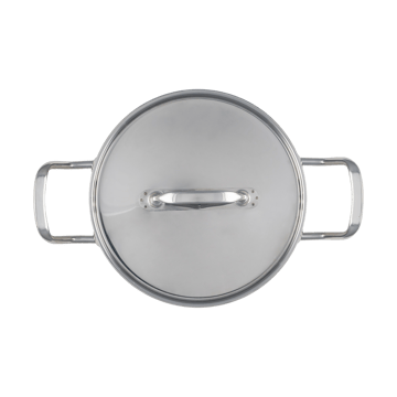 Heirol Steely Classic Triply gryta med lock 3 liter - Rostfritt stål - Heirol