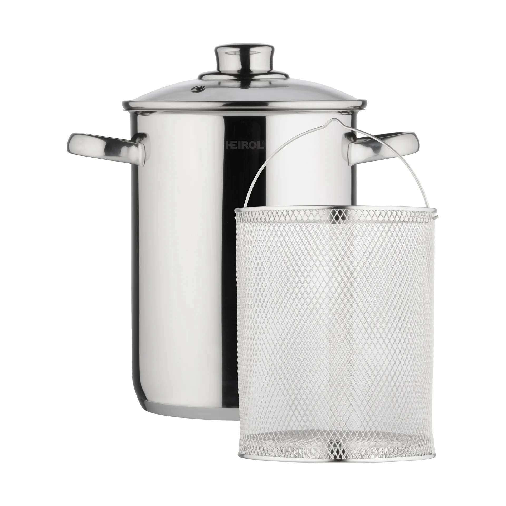 Heirol Steely sparrisgryta med insats, 4 liter Heirol