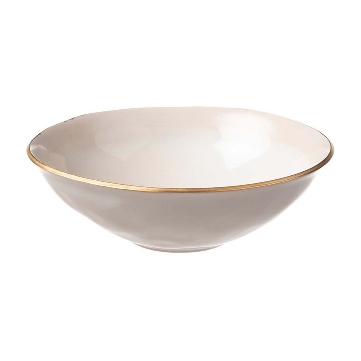 Heirol x Nosse Edge skål Ø16 cm Gold | Skandinavisk Design | Frukostskålar | Vit