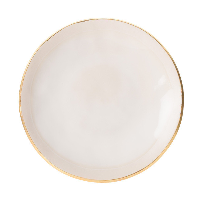 Heirol x Nosse Edge tallrik Ø23 cm Vit | Skandinavisk Design | Mattallrikar | Vit