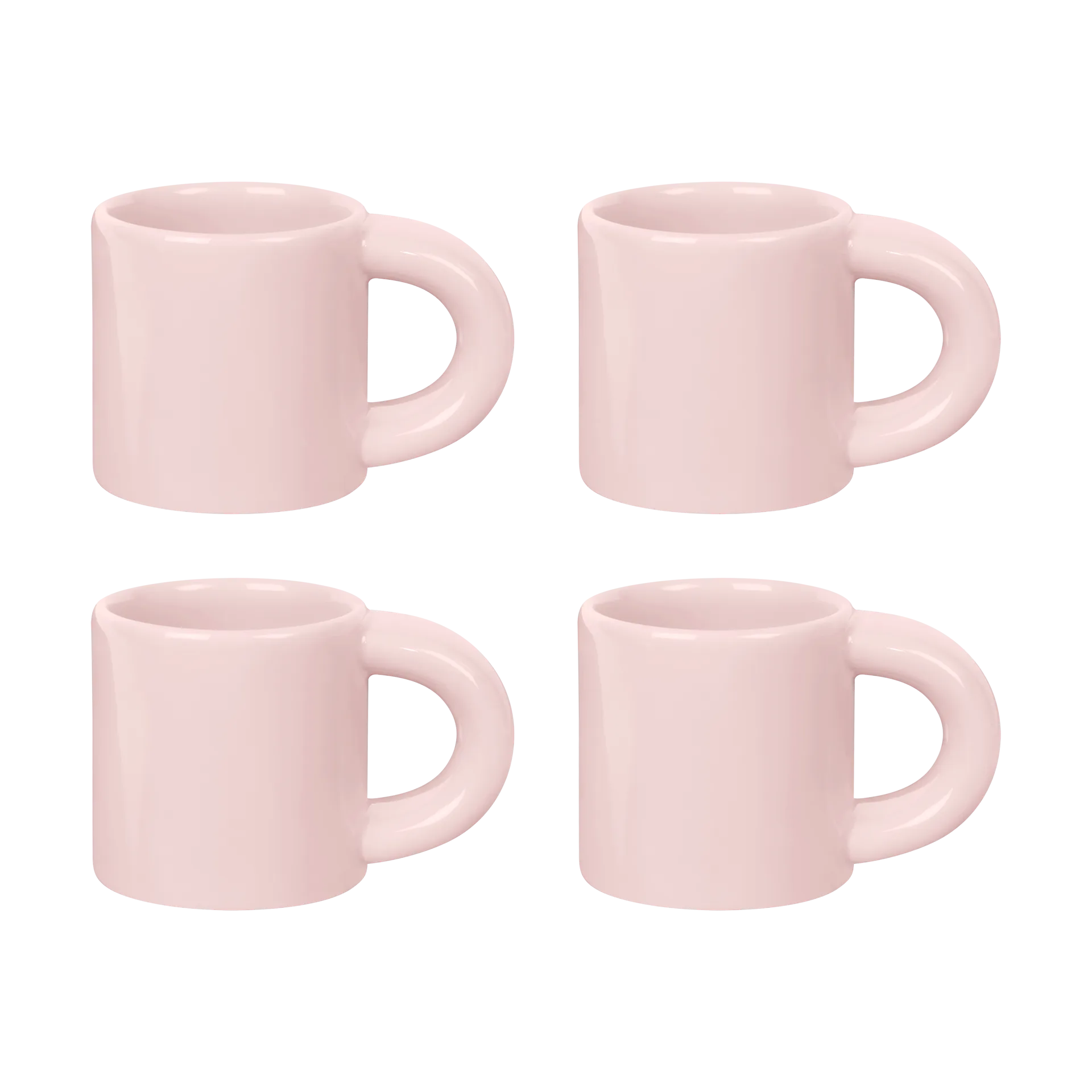 Bronto espressokopp 10 cl 4-pack, Pink Hem