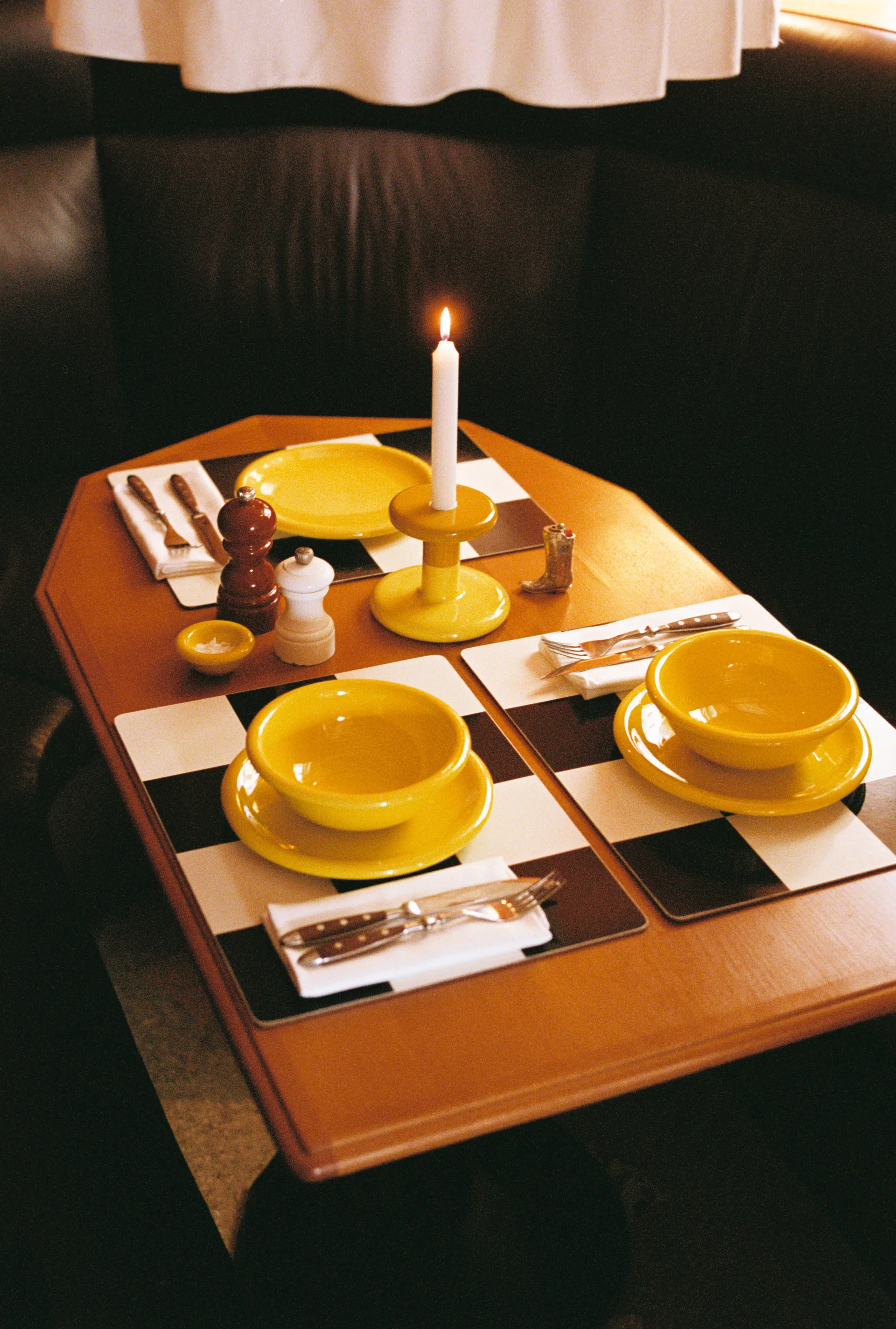 Check bordstablett 30x40 cm 2-pack, Red-green Hem