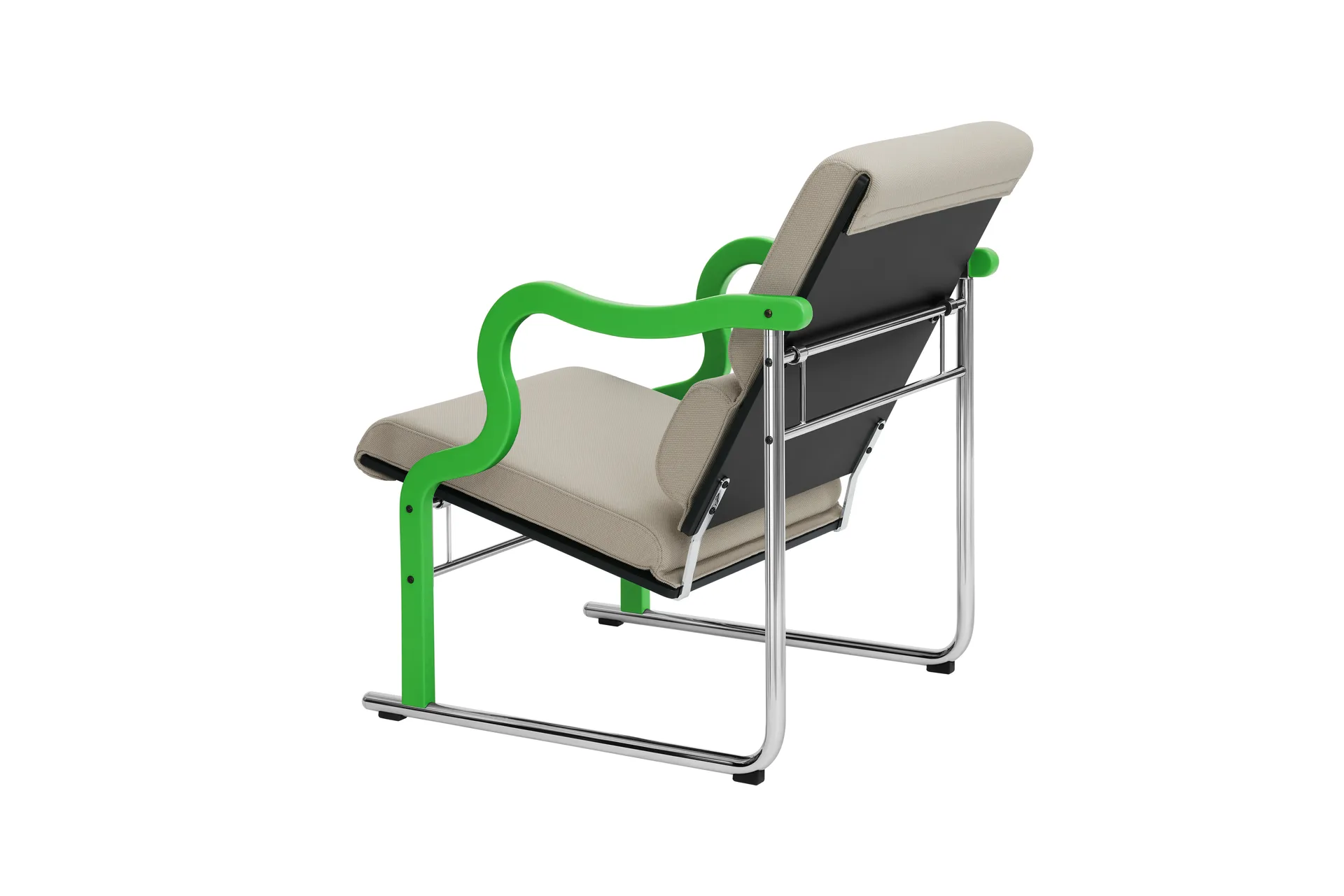 Experiment 501 loungefåtölj, Green-light beige Hem