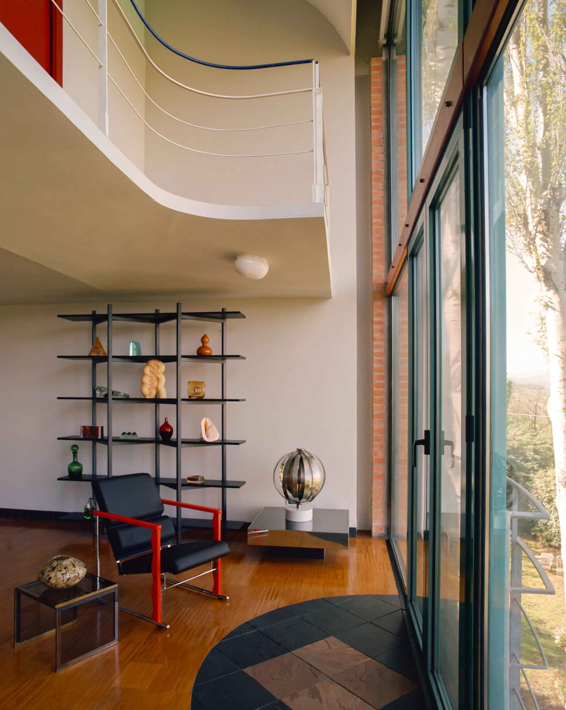 Experiment 501 loungefåtölj, Green-ultramarine Hem