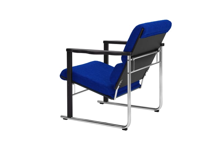 Experiment 502 loungefåtölj, Black-ultramarine Hem