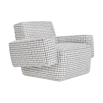Hunk loungefåtölj med armstöd - Checkered black/white - Hem