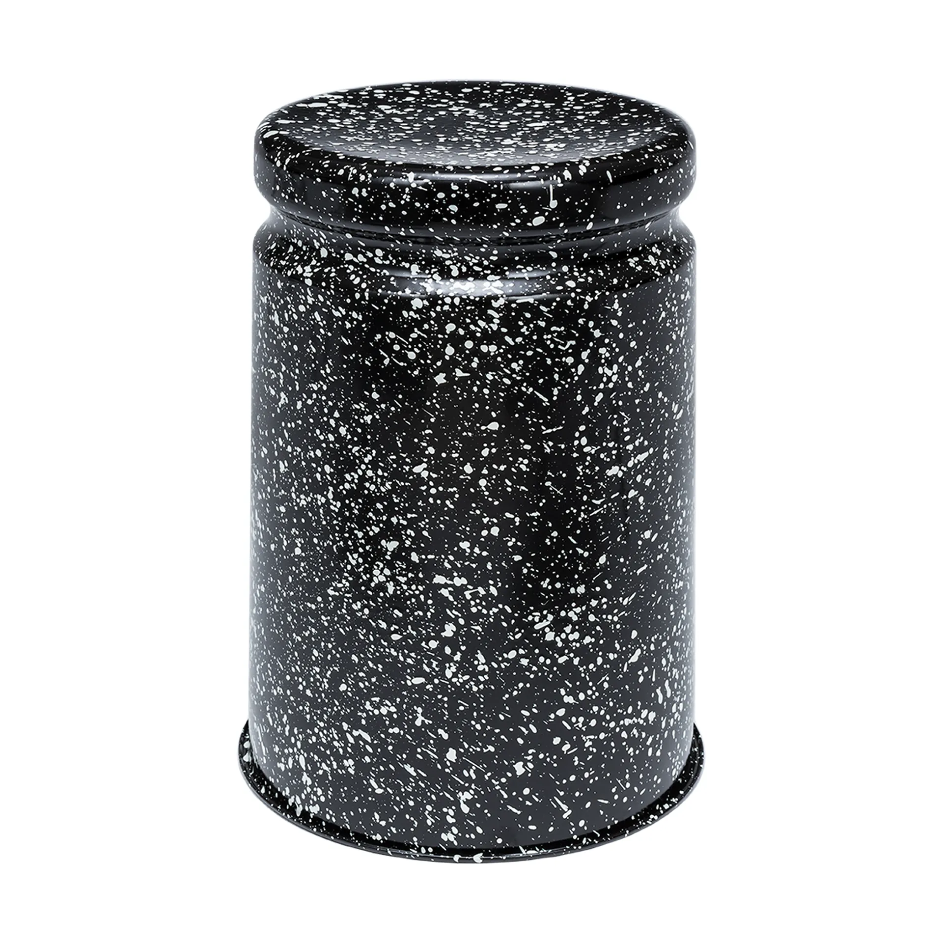 Last pall Ø32x44 cm, Black-white splatter Hem