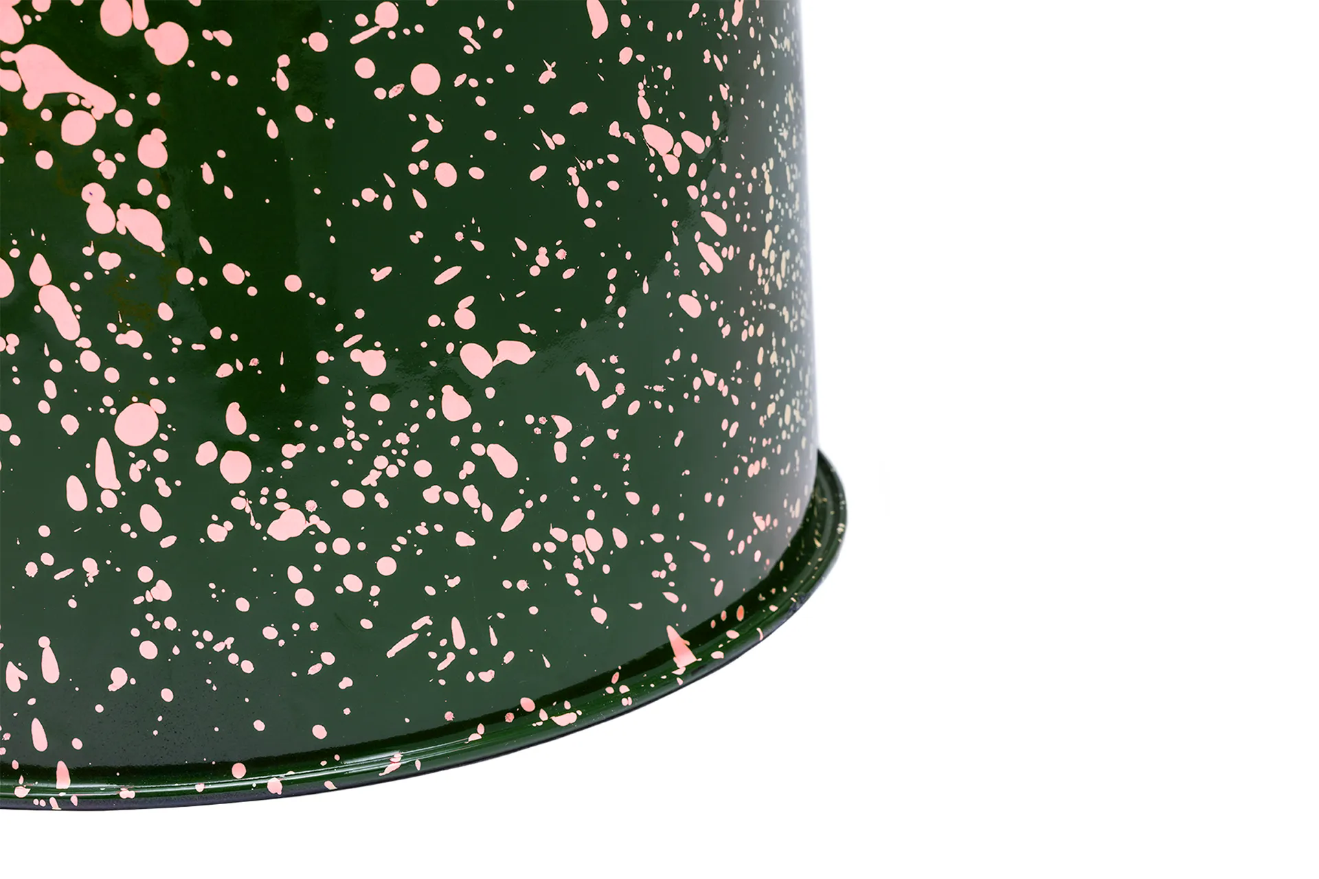 Last pall Ø32x44 cm, Green-pink splatter Hem