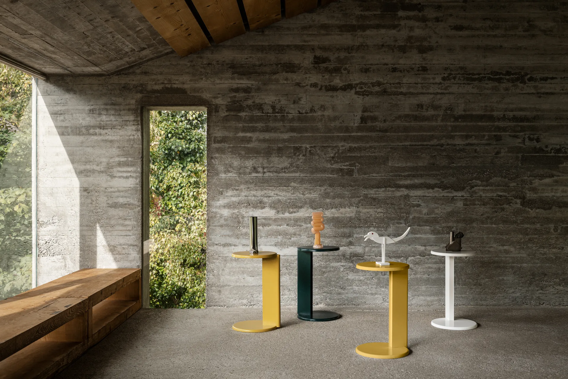 Lolly sidobord 56 cm, Ochre yellow gloss Hem