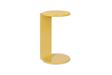 Lolly sidobord 56 cm - Ochre yellow gloss - Hem