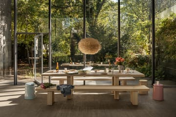 Max bord med bänkar 250 cm - Ask - Hem