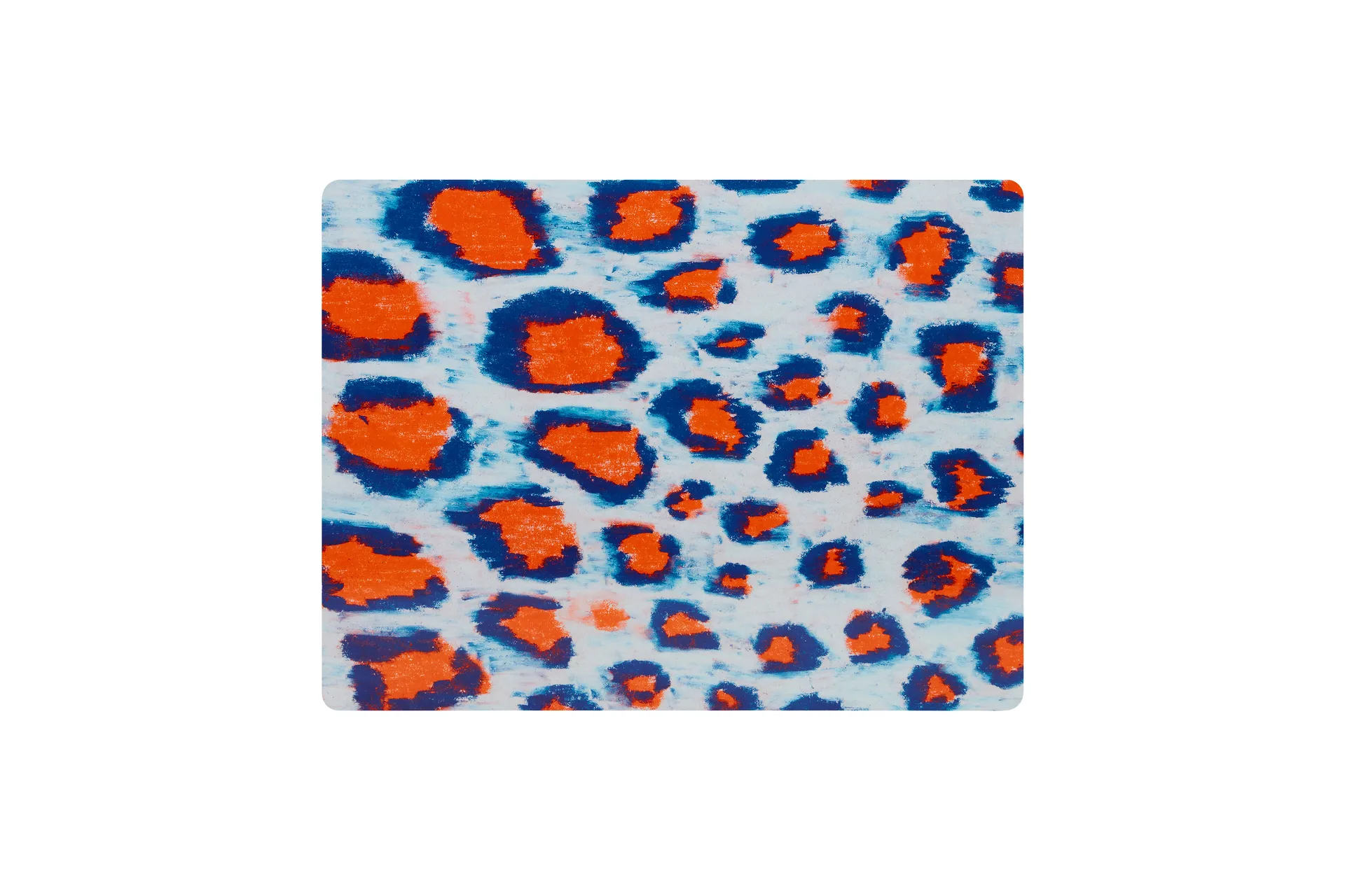 Monster bordstablett 30x40 cm 2-pack, Coral-white-ultramarine blue Hem
