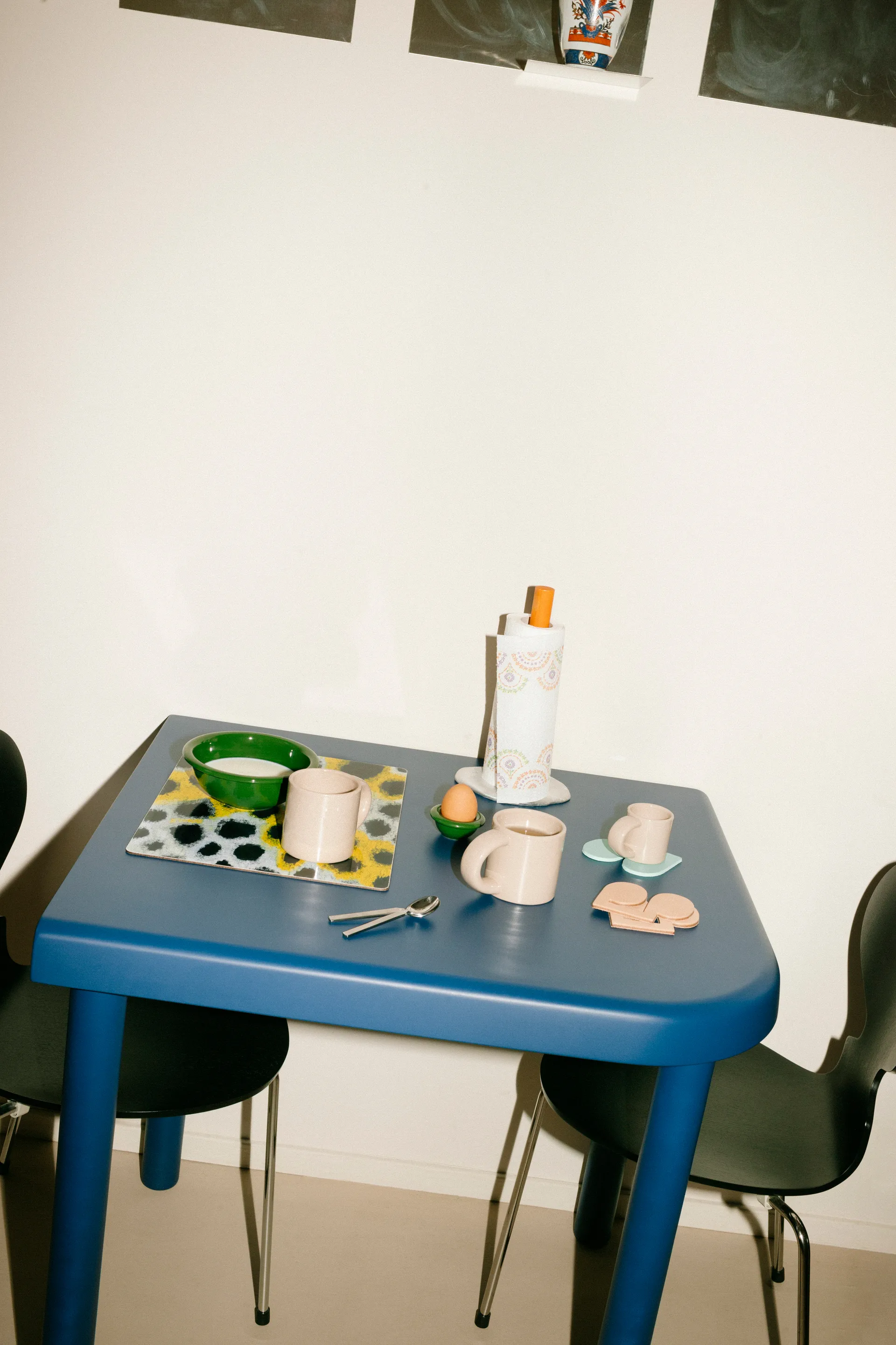 Monster bordstablett 30x40 cm 2-pack, White-yellow-black Hem