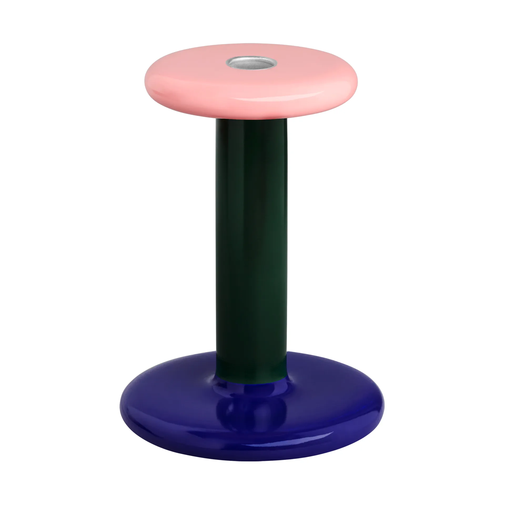 Pesa ljusstake Medium 18 cm, Pink-black green-night blue Hem