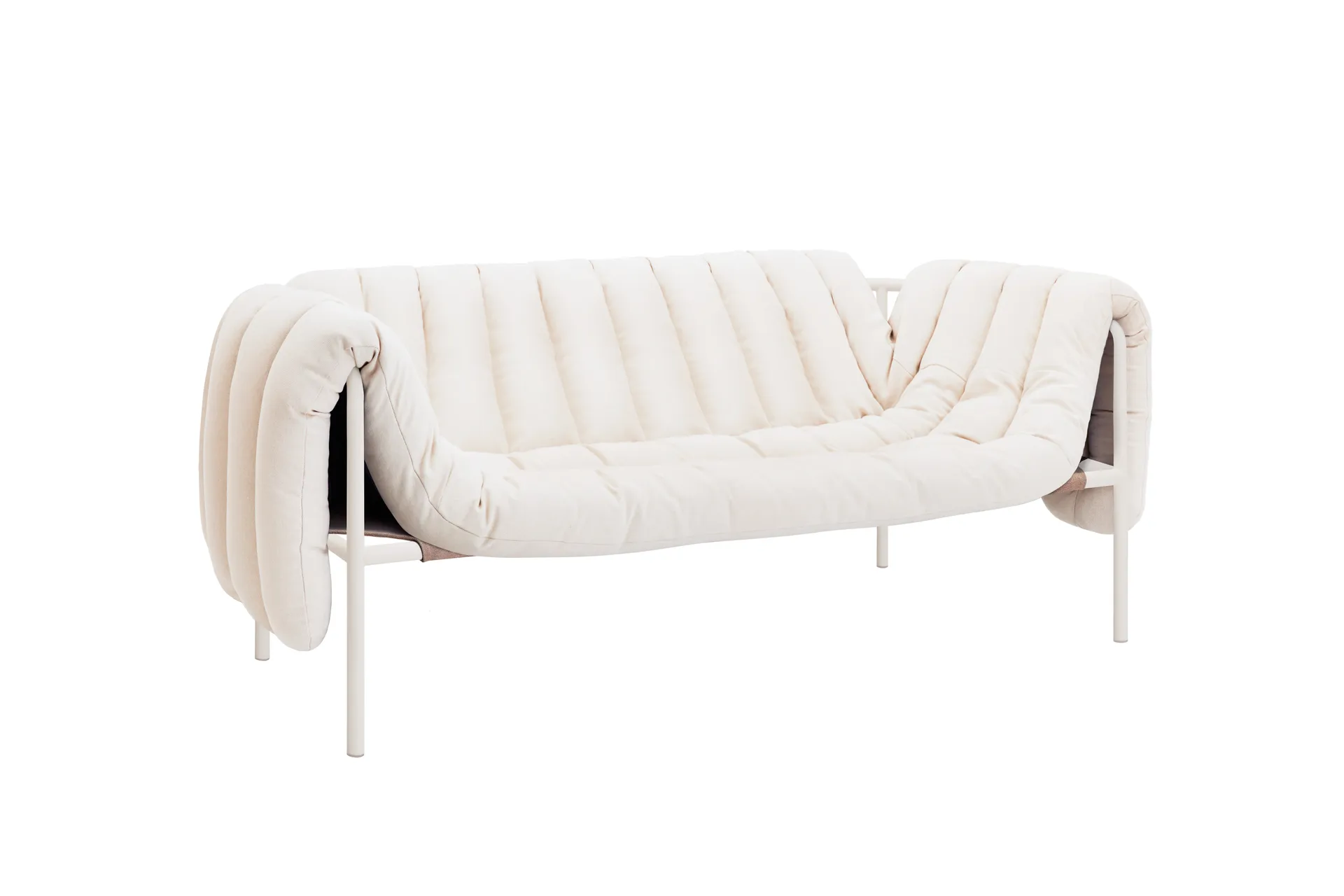 Puffy 2,5-sits soffa 205 cm, Natural-cream Hem