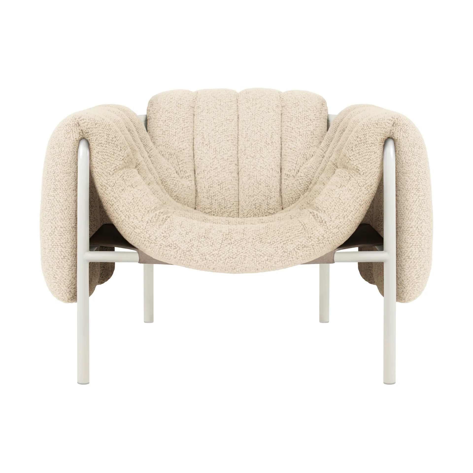 Puffy loungefåtölj, Eggshell-cream Hem