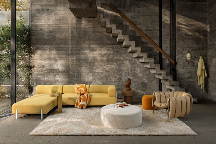 Puffy loungefåtölj, Sawdust-chocolate brown Hem