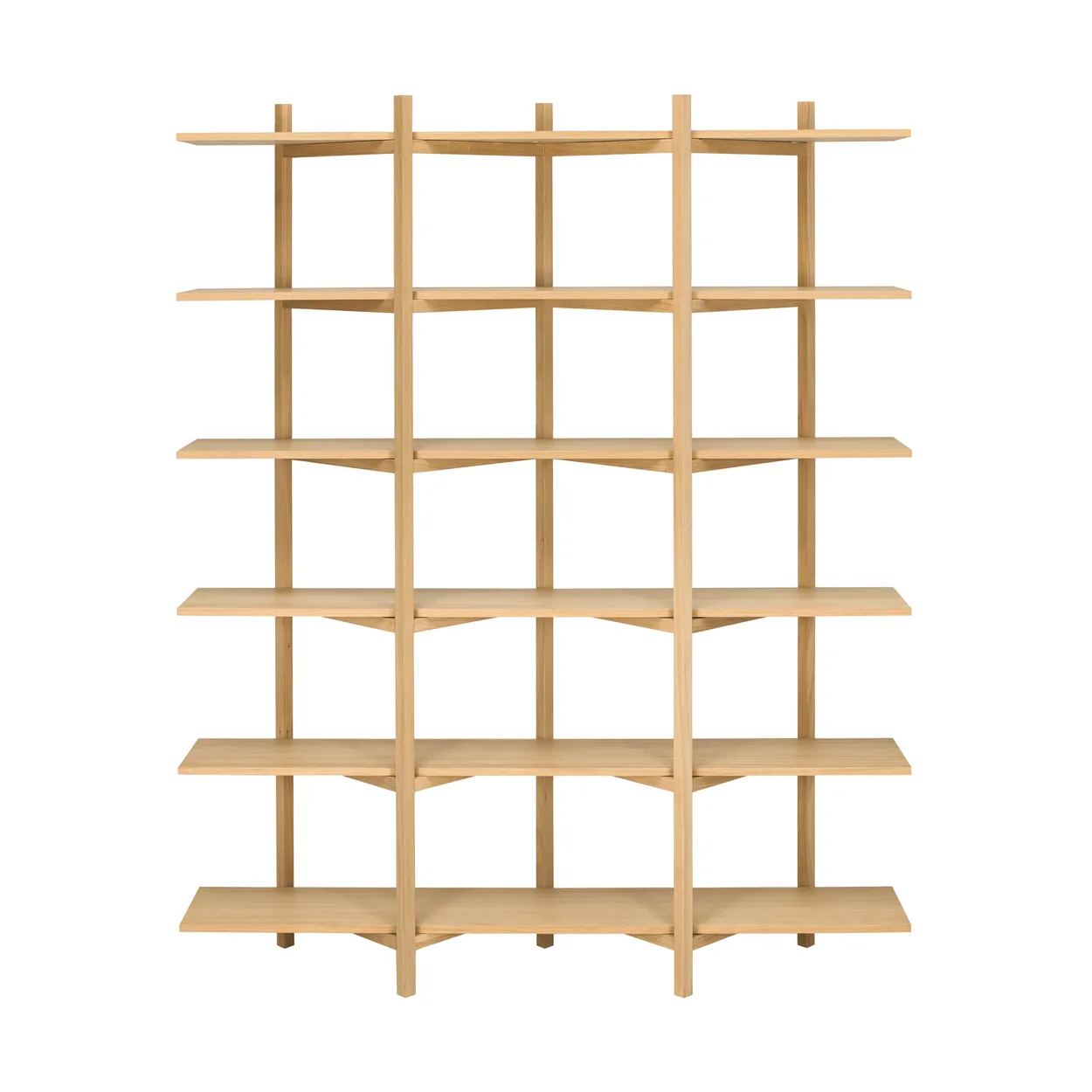 Hem Zig Zag hylla High 175x214 cm Ek | Skandinavisk Design | Hyllor & Hyllsystem | Brun