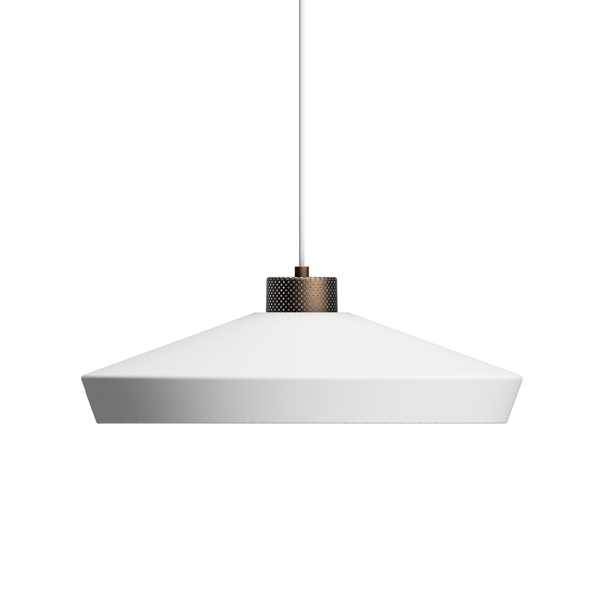 Herstal Edge pendel large Mattvit-brons | Skandinavisk Design | Taklampor & Pendlar | Vit